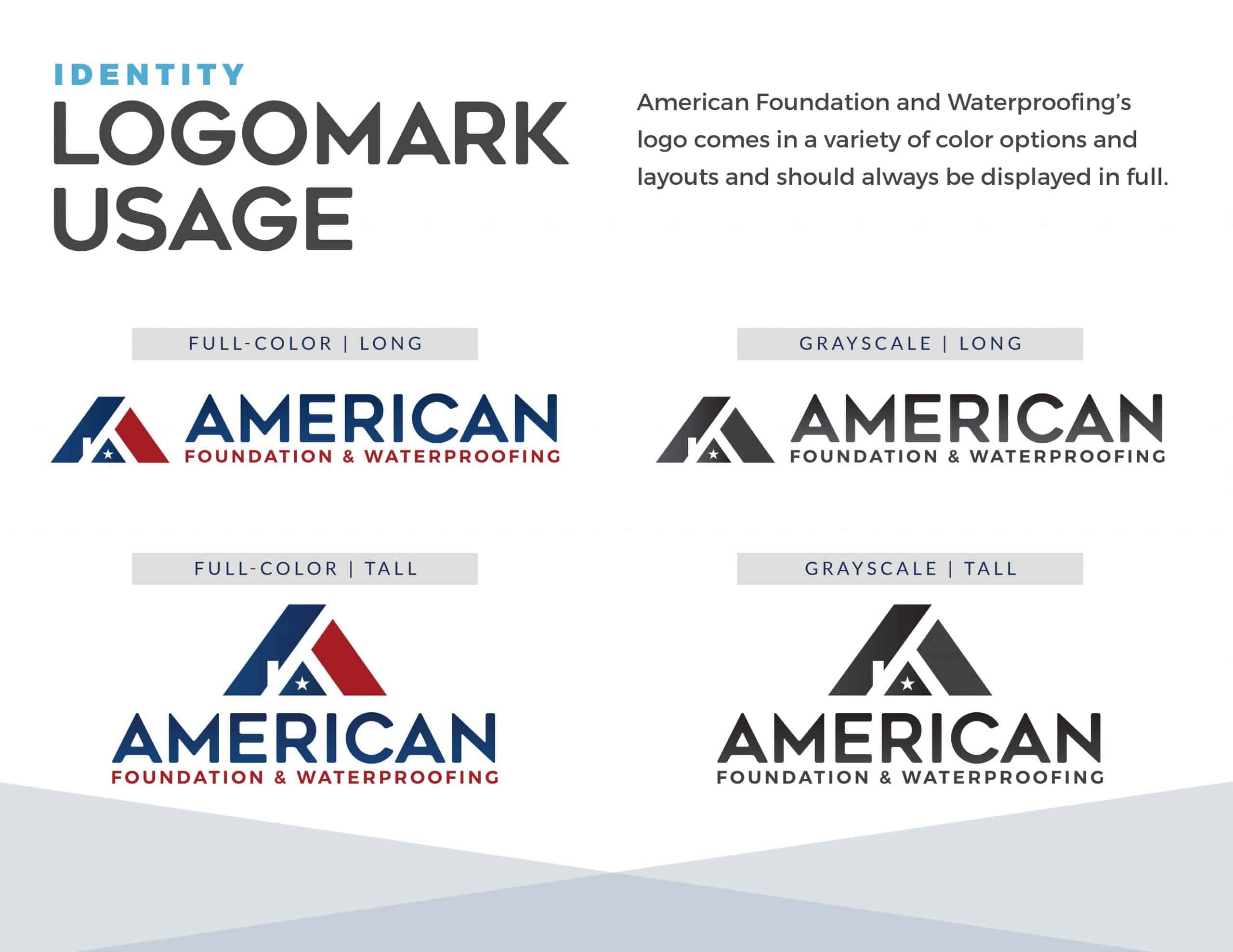 American Foundation & Waterproofing Brand Guide - Logo