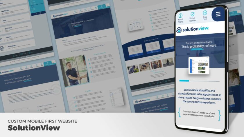SolutionView | Mobile First Website