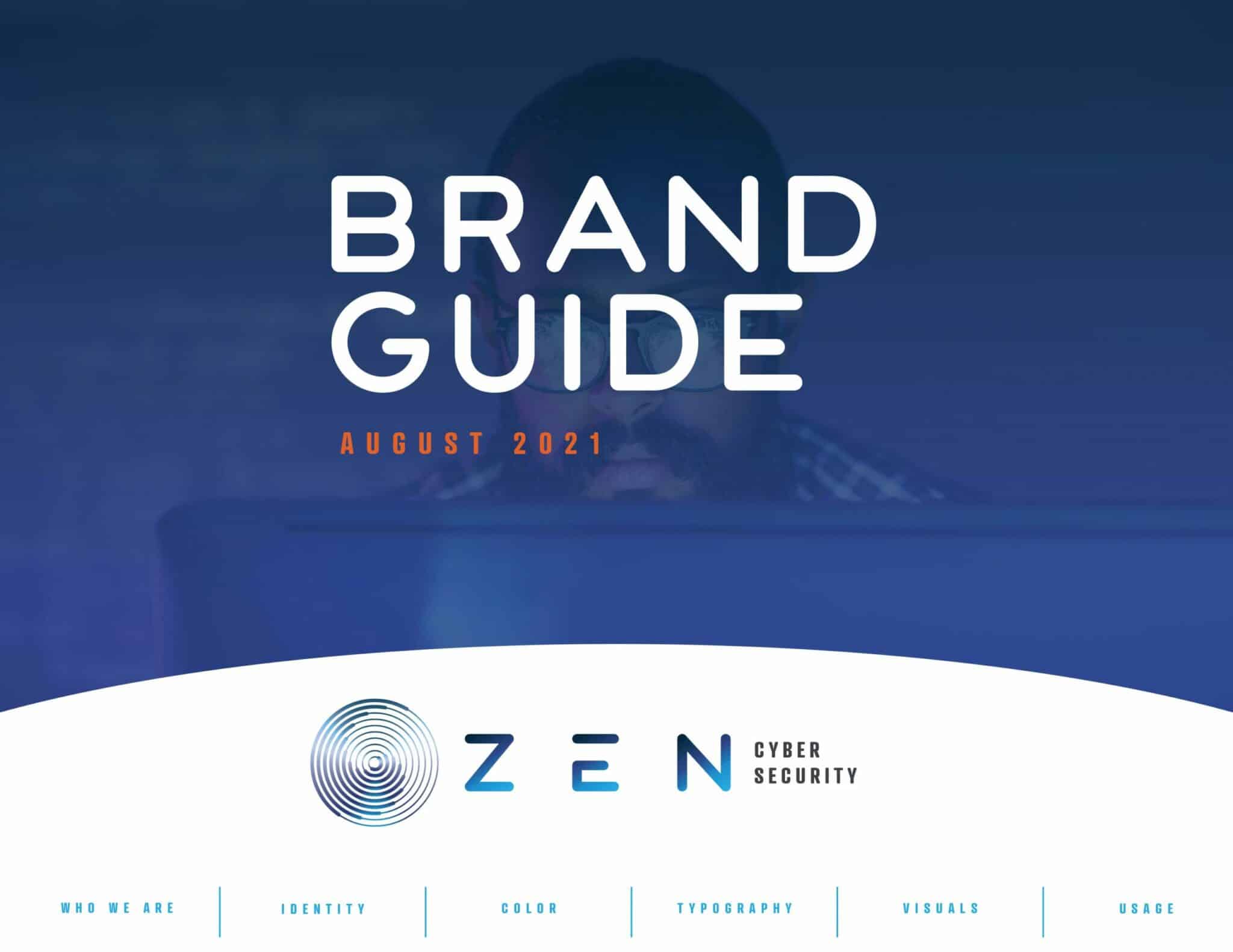 Zen Cyber Security Brand Guide - Cover