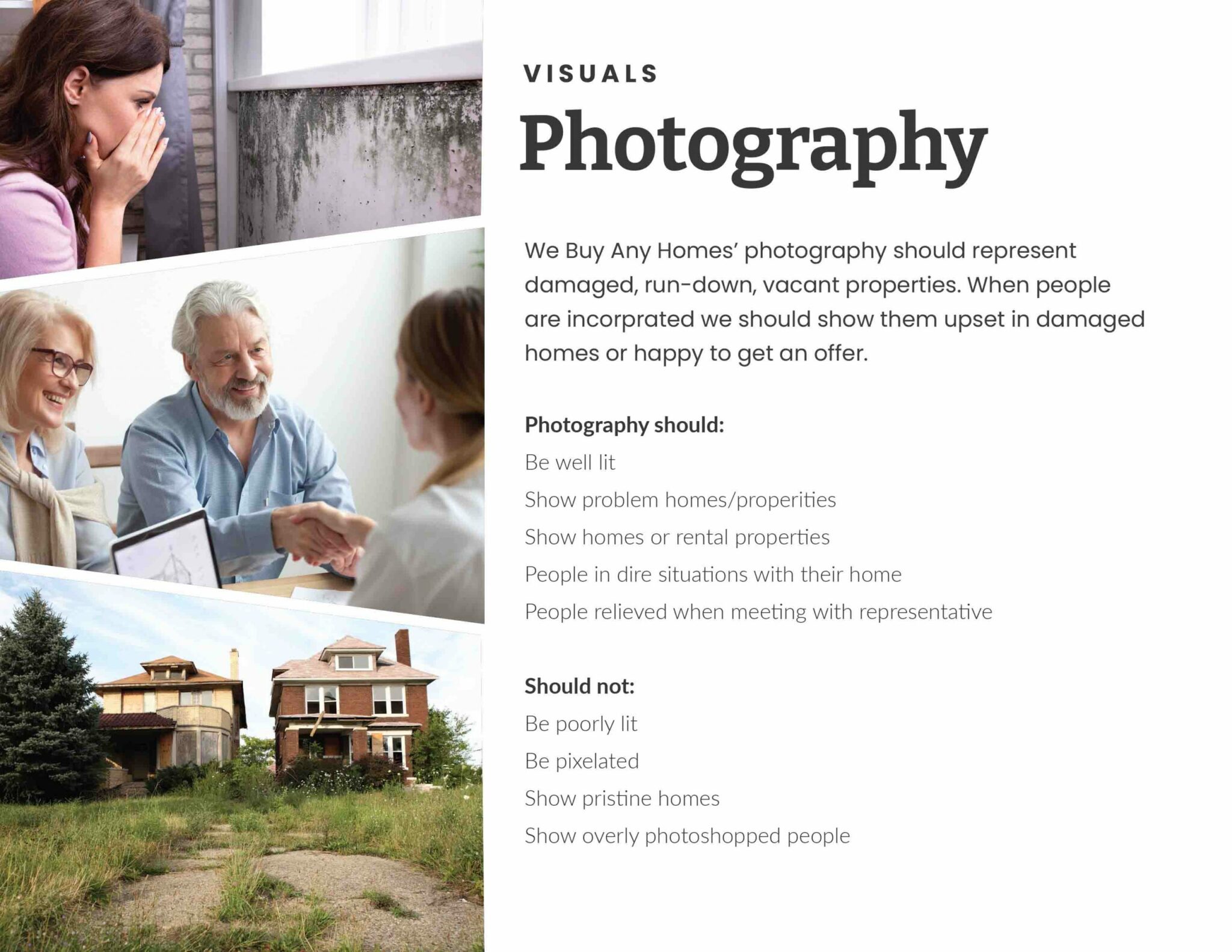 We Buy Any Homes Brand Guide - Photography