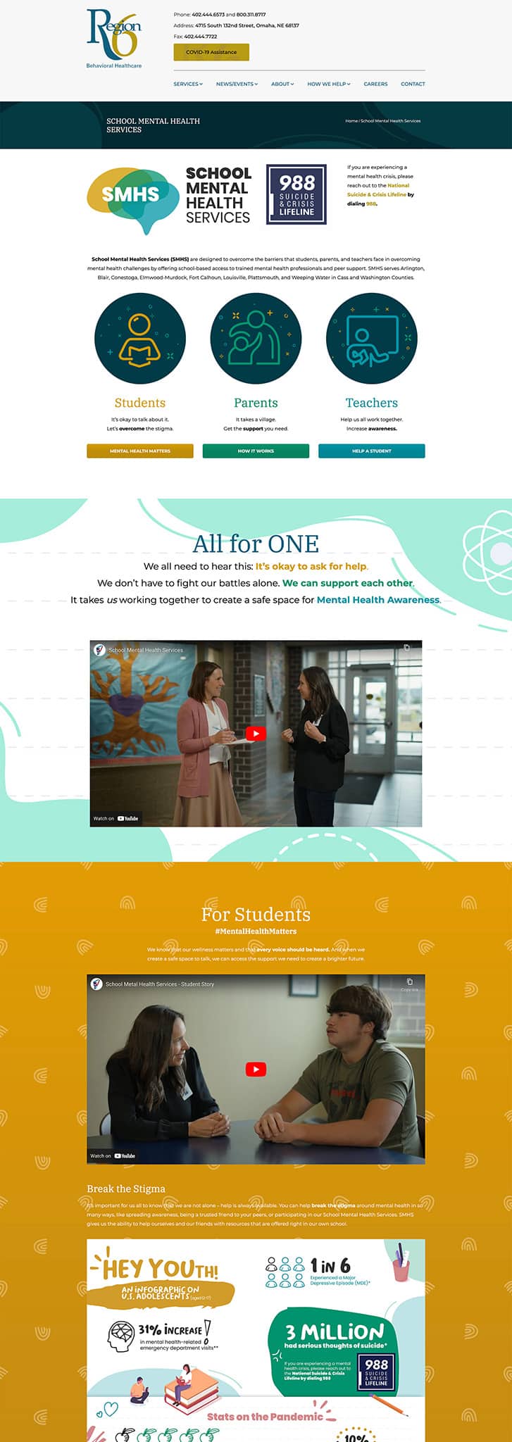 School Mental Health Services Custom Landing Pages