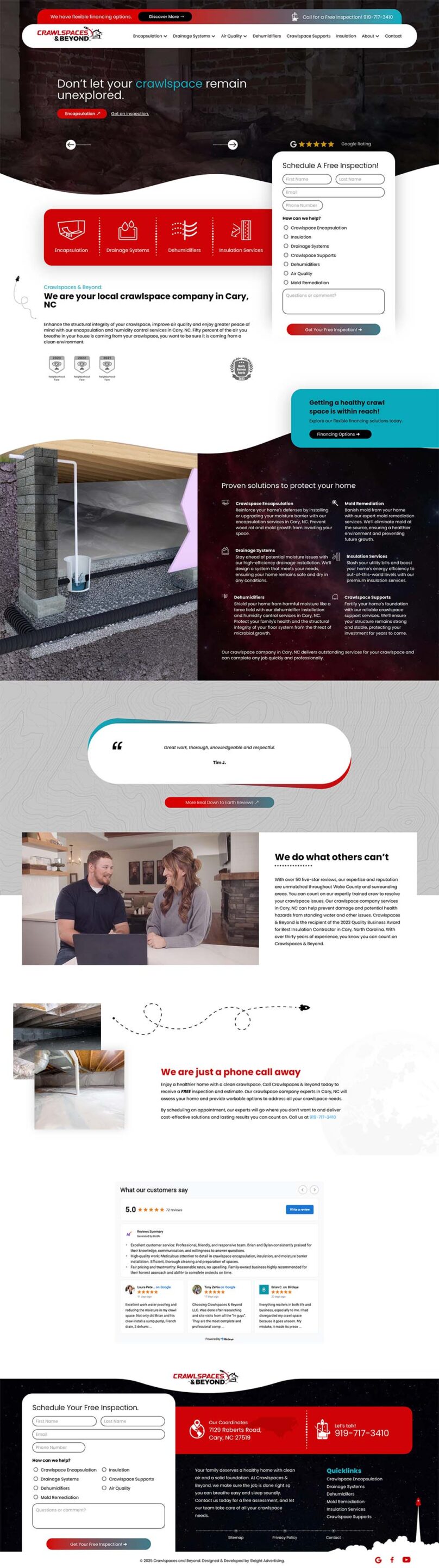 Crawlspaces & Beyond | Mobile Responsive Website