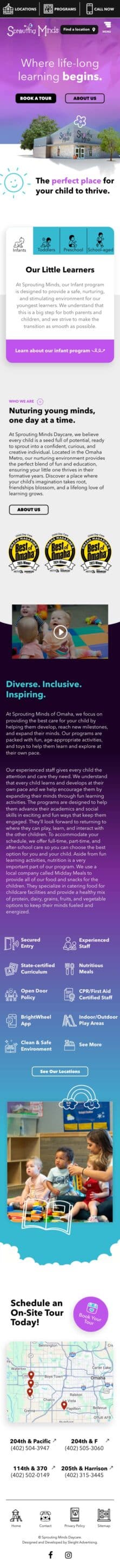 Sprouting Minds | Mobile Responsive Website
